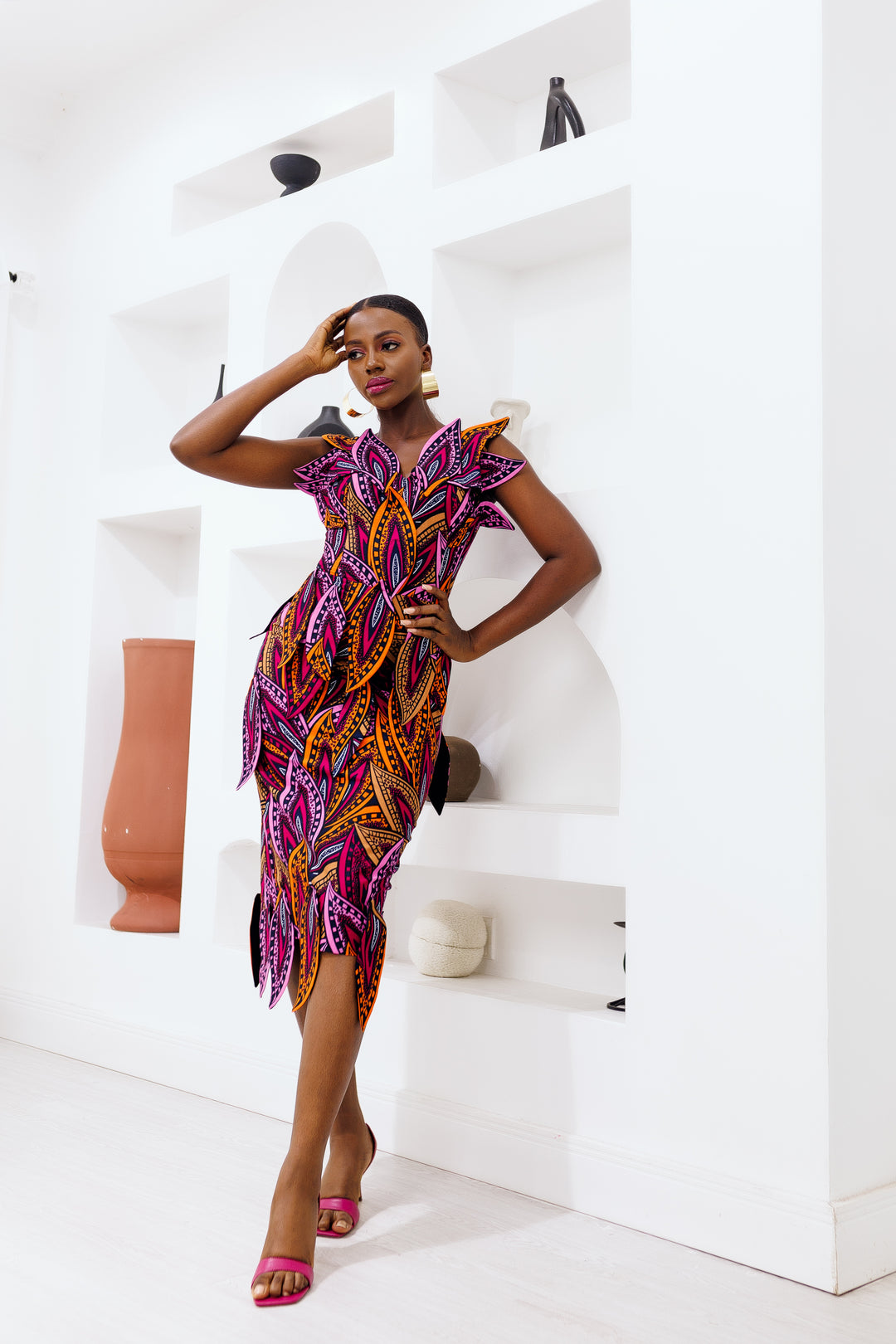 Onome African Print Dress