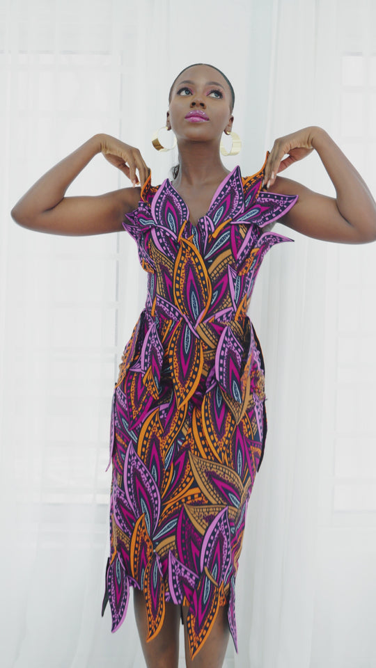 Onome African Print Dress