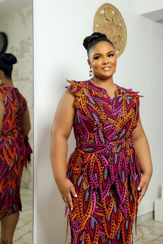 Onome African Print Dress