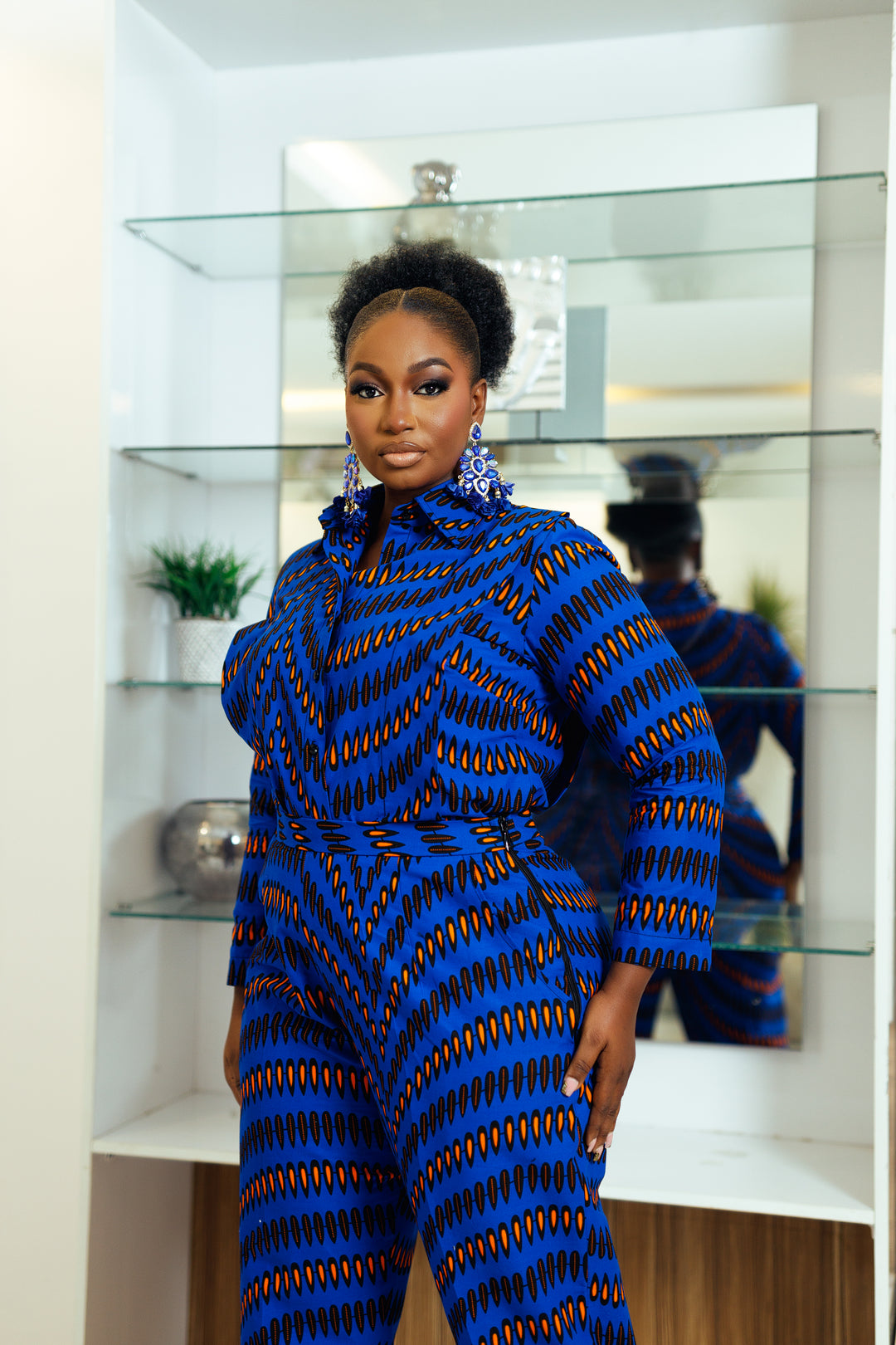 NALA AFRICAN PRINT SHIRT PANTS SET