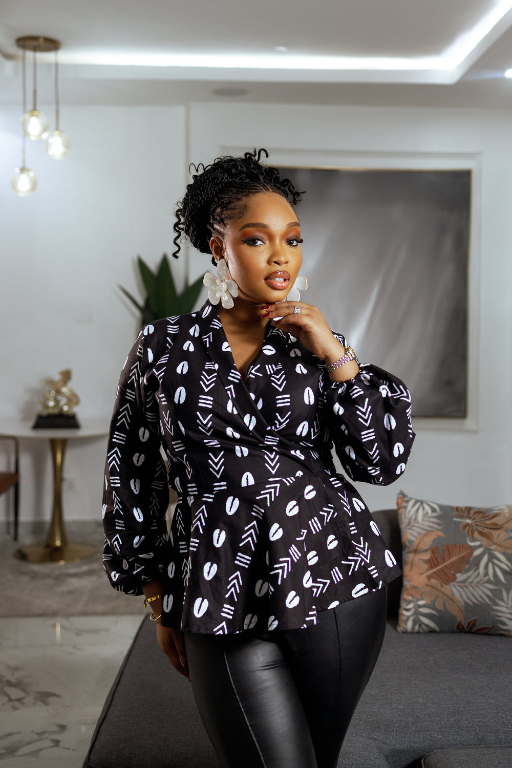 BLUSA SABIHA ESTAMPADO AFRICANO