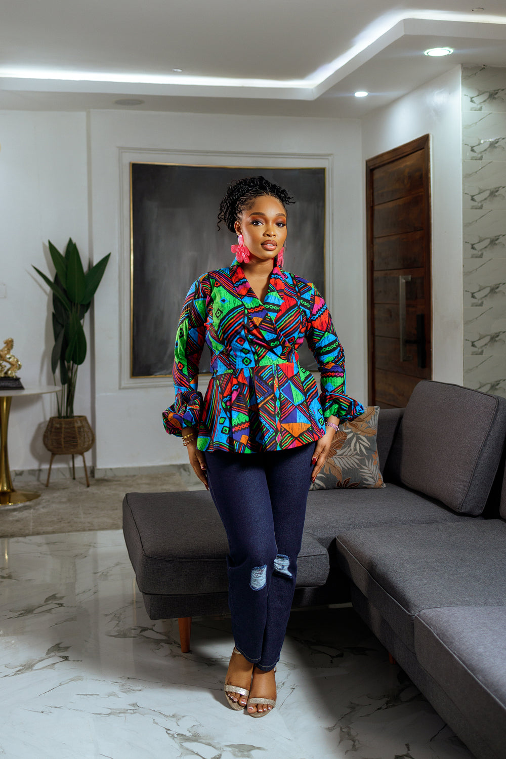 BLUSA SABIHA ESTAMPADO AFRICANO