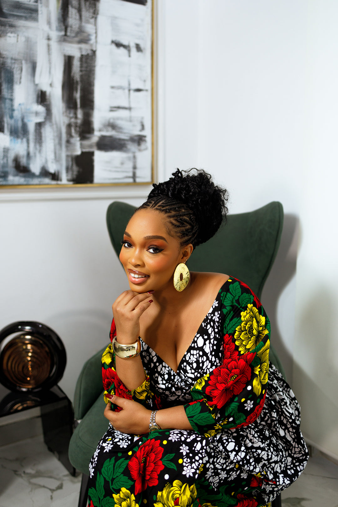VESTIDO KEKE MIDI ESTAMPADO AFRICANO