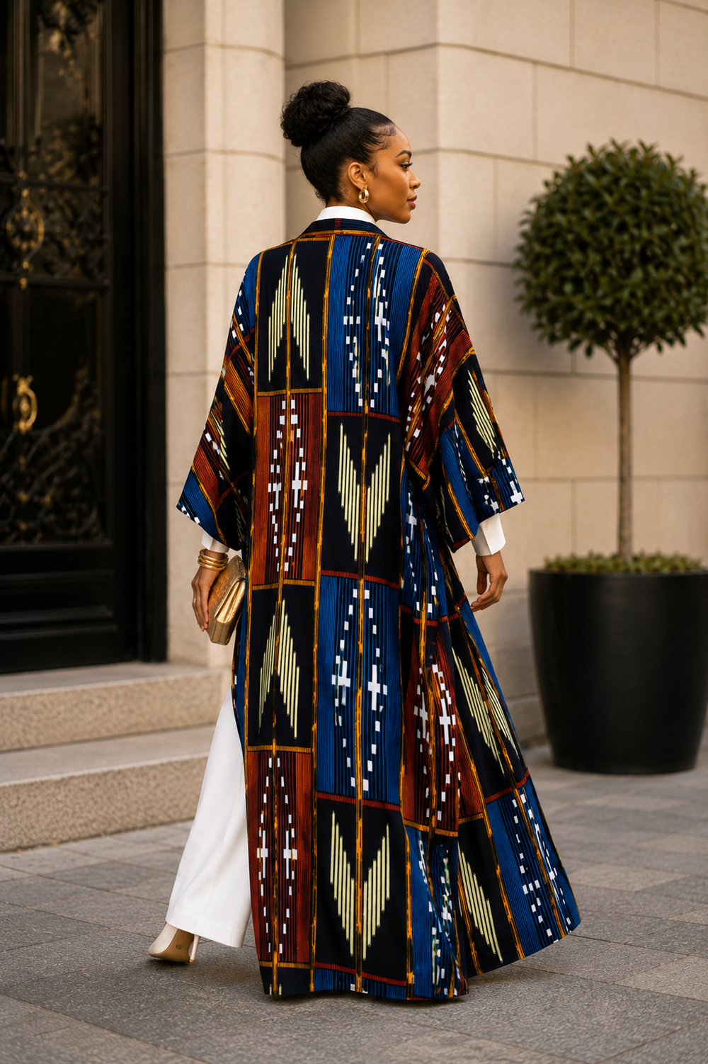MBALI AFRICAN PRINT KIMONO