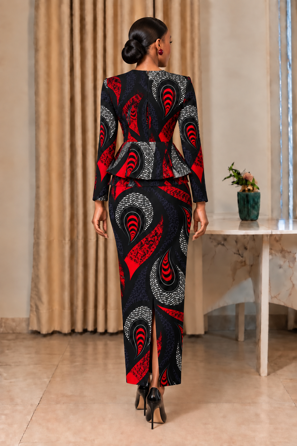 KASIE AFRICAN PRINT SKIRT SET