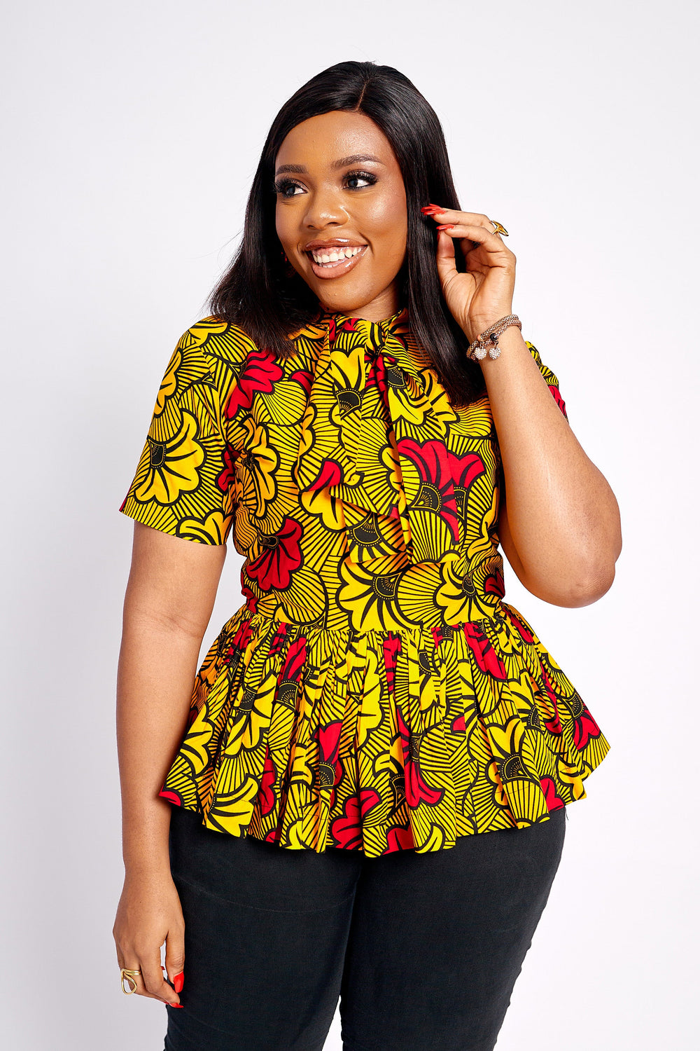 African print blouses for Women