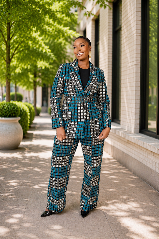 REMI AFRICAN PRINT BLAZER