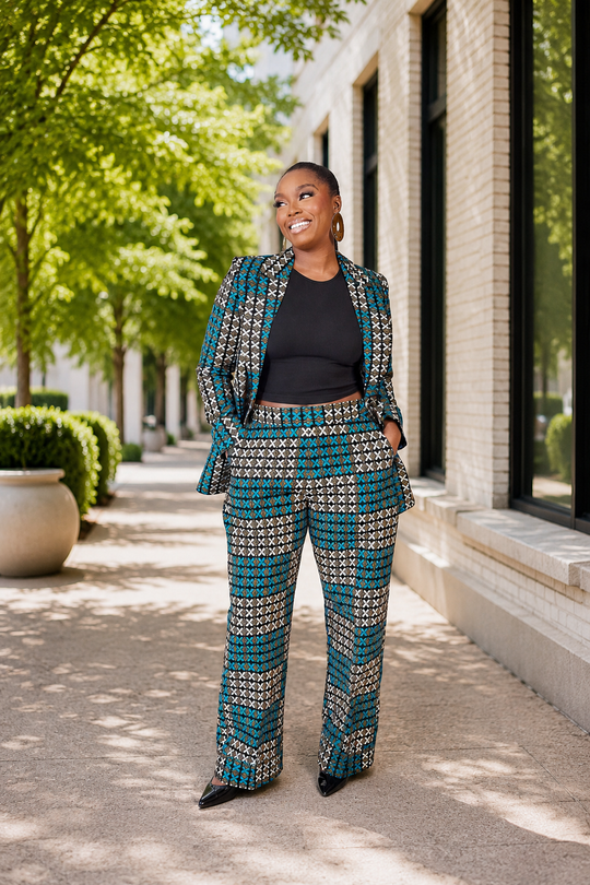 REMI AFRICAN PRINT BLAZER