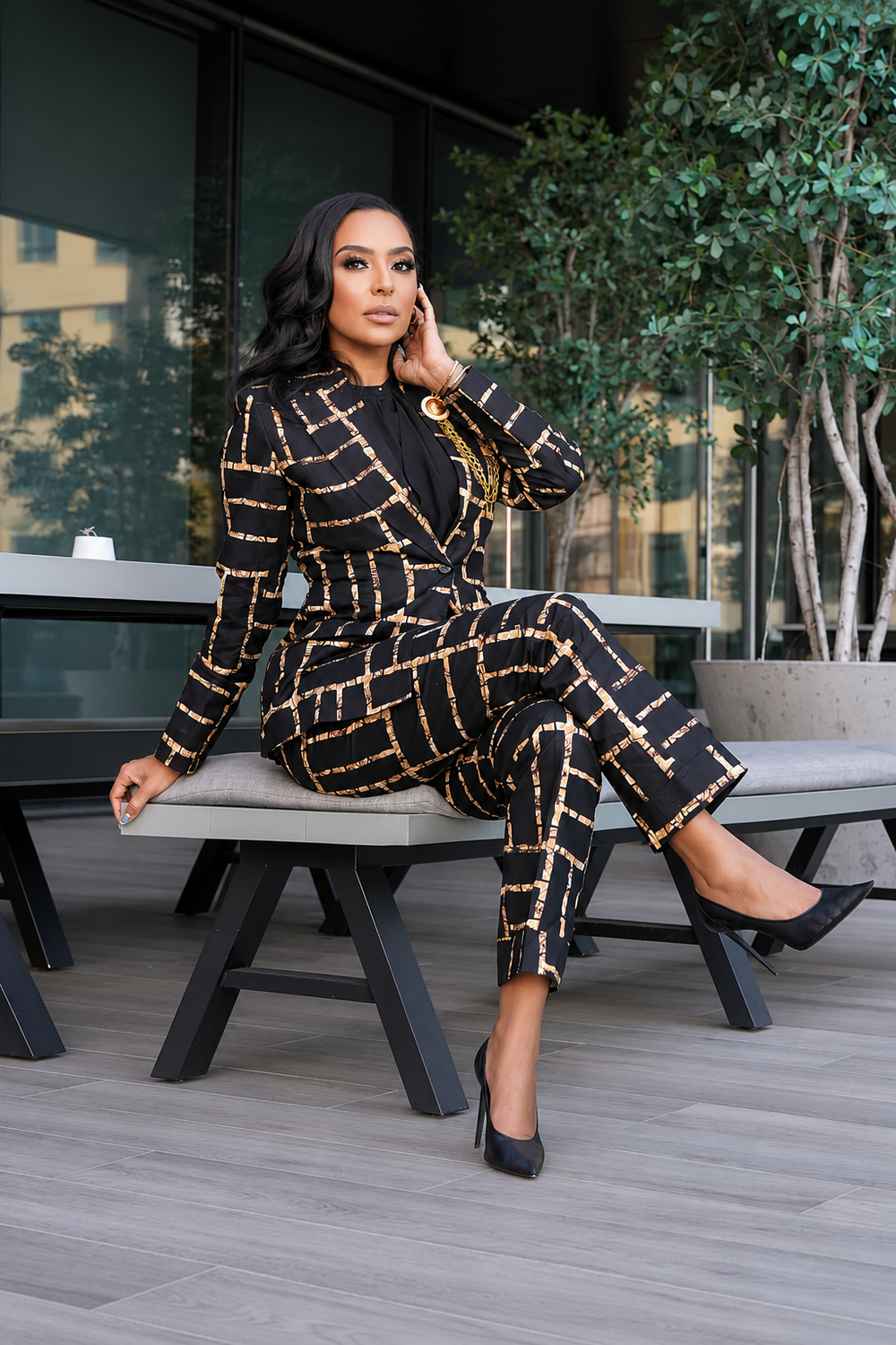 EZINNE AFRICAN PRINT BLAZER
