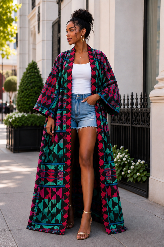 SONIA AFRICAN PRINT KIMONO