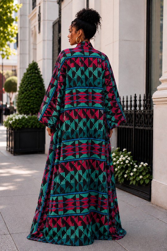 SONIA AFRICAN PRINT KIMONO
