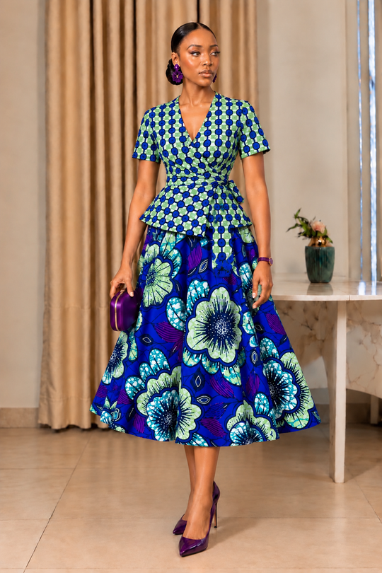 SAIA TADE MAXI ESTAMPA AFRICANA