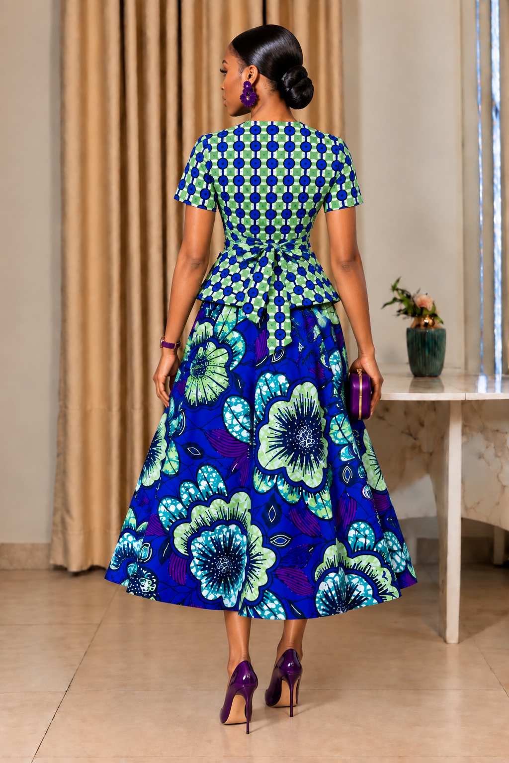 SAIA TADE MAXI ESTAMPA AFRICANA