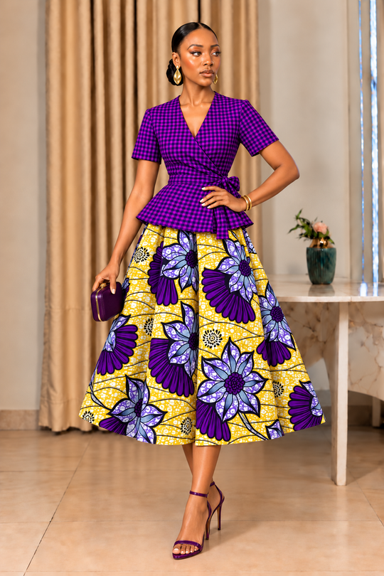 SAIA TADE MAXI ESTAMPA AFRICANA