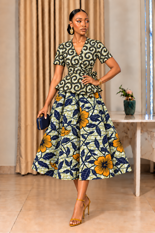 SAIA TADE MAXI ESTAMPA AFRICANA