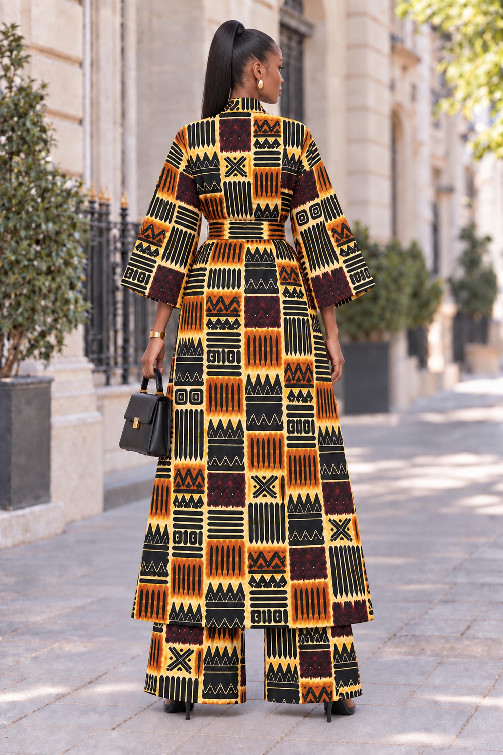 JEMIMA AFRICAN PRINT KIMONO SET