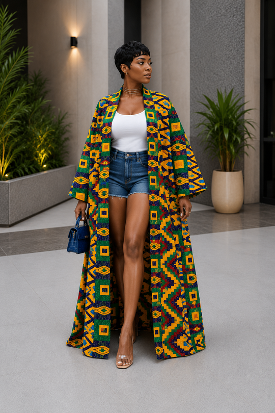 KIMONO JUMOKE IMPRIMÉ AFRICAIN