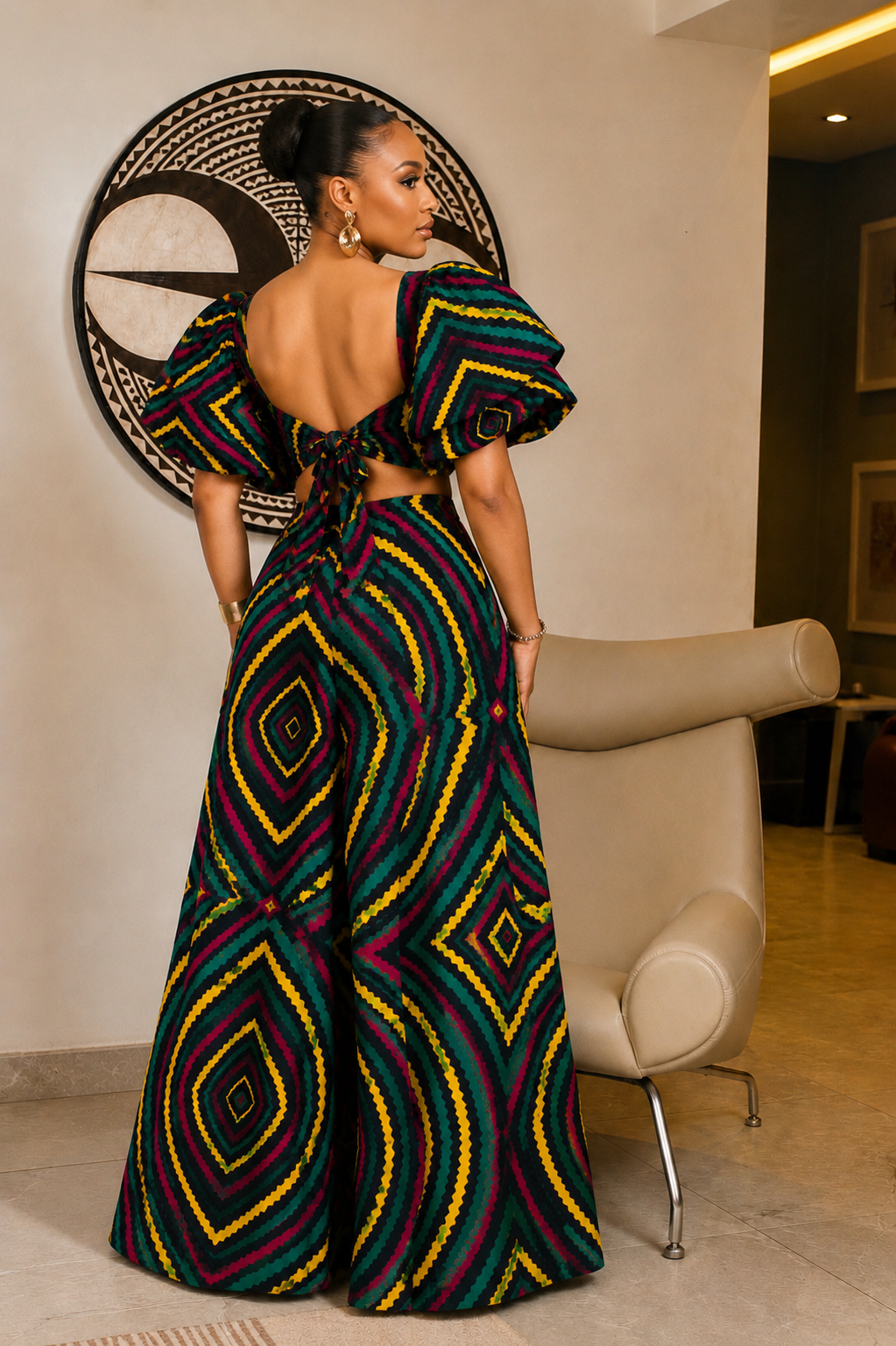 SAIA TADE MAXI ESTAMPA AFRICANA