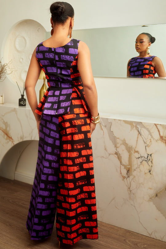 OBIAGELI AFRICAN PRINT PANTS SET