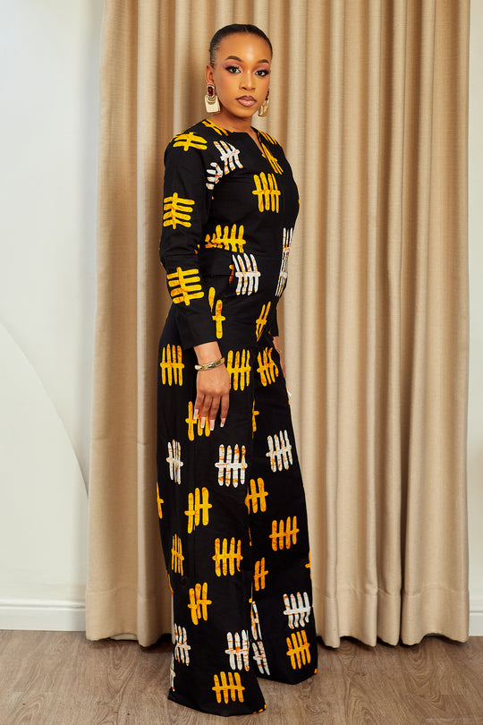 MACACÃO EBELE ESTAMPADO AFRICANO