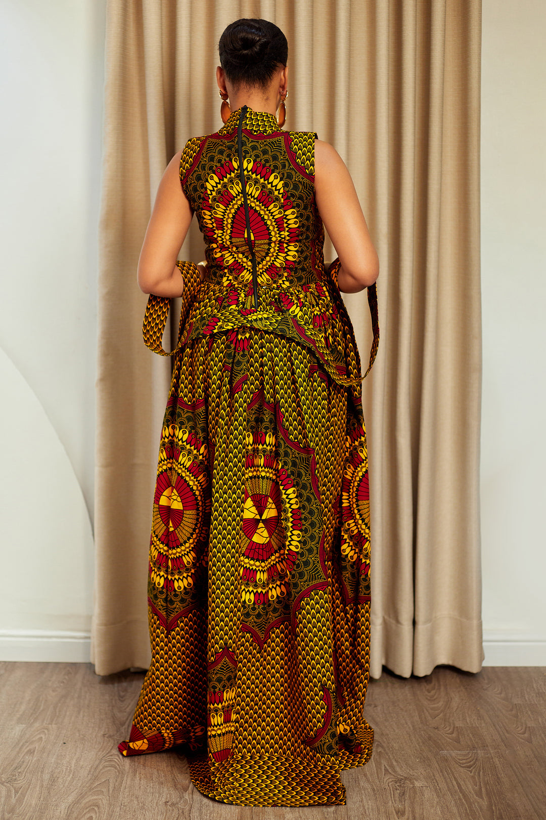 LESEDI AFRICAN PRINT MAXI DRESS