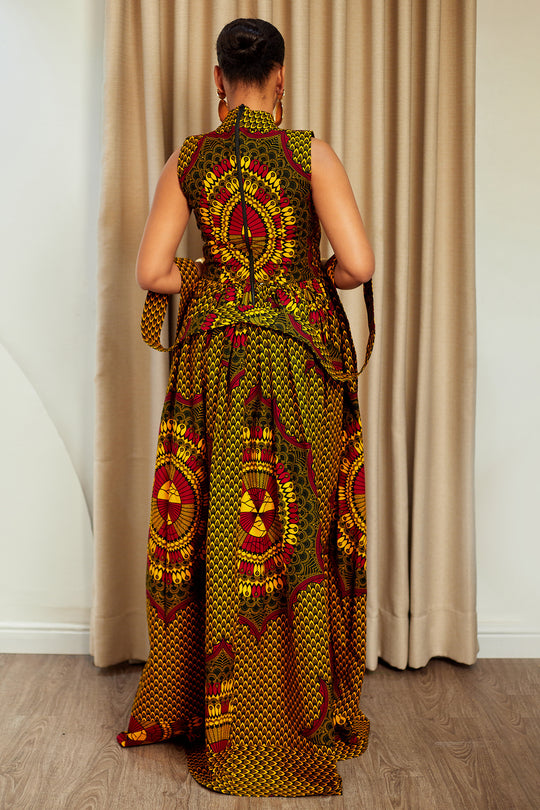 LESEDI AFRICAN PRINT MAXI DRESS