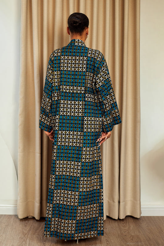REKIYA AFRICAN PRINT KIMONO SET