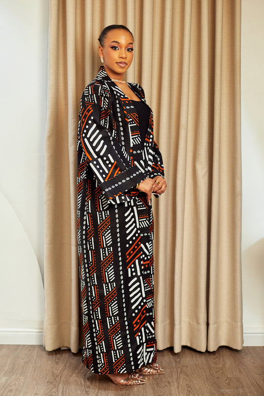 HAWA AFRICAN PRINT KIMONO SET
