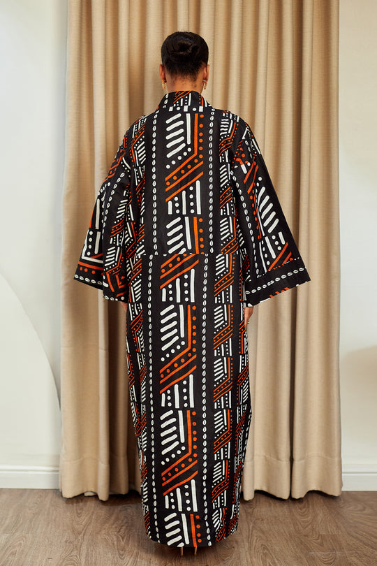 HAWA AFRICAN PRINT KIMONO SET