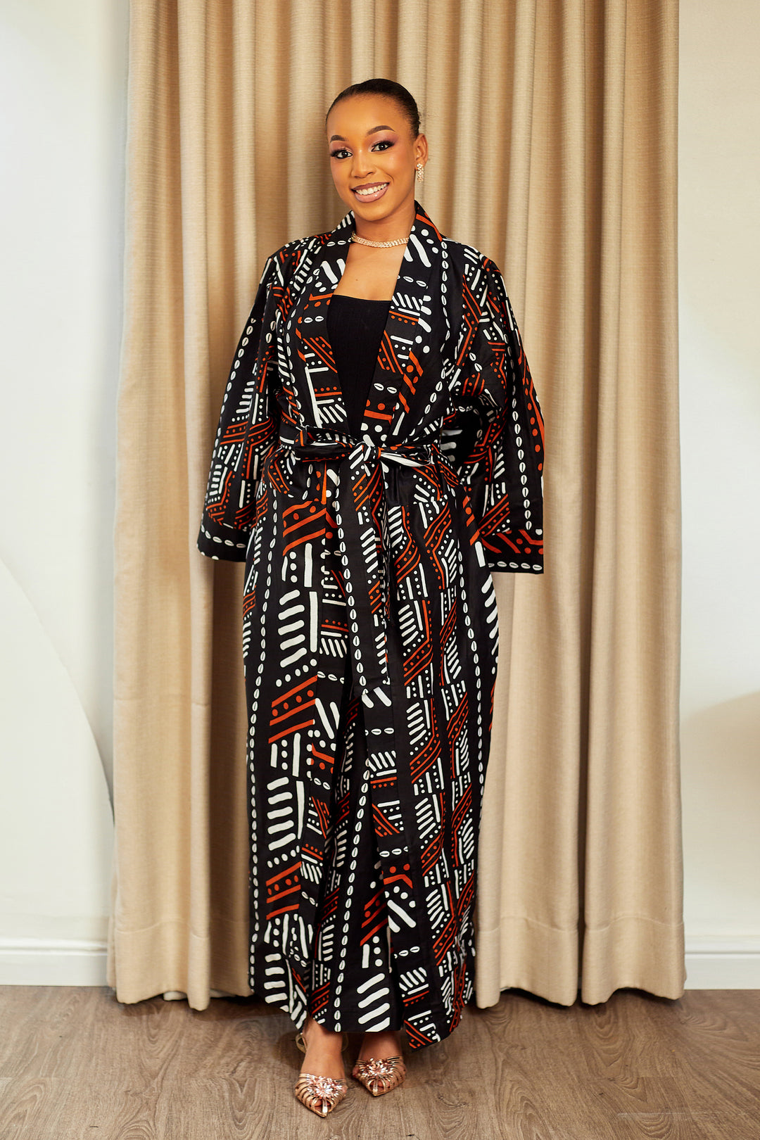 HAWA AFRICAN PRINT KIMONO SET