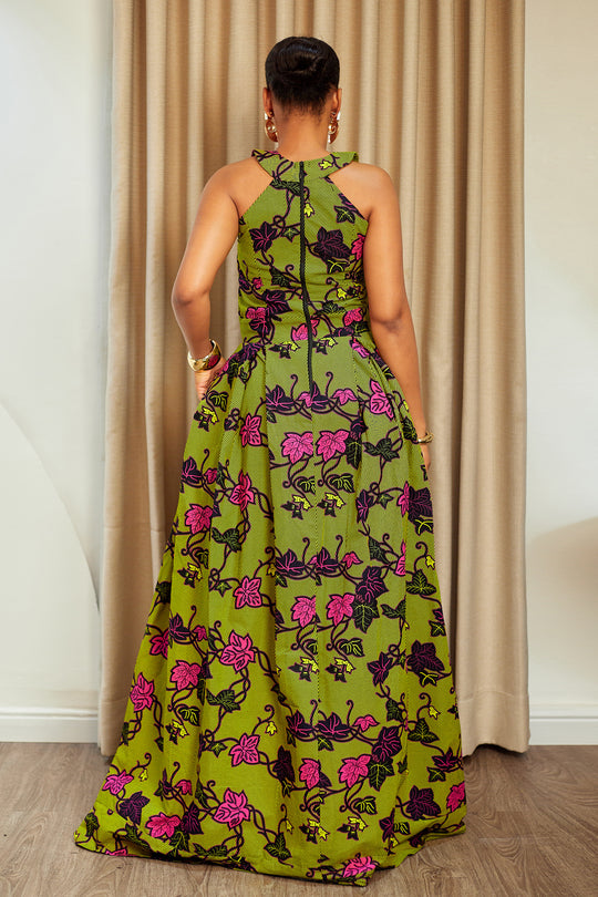 DIALA AFRICAN PRINT MAXI DRESS