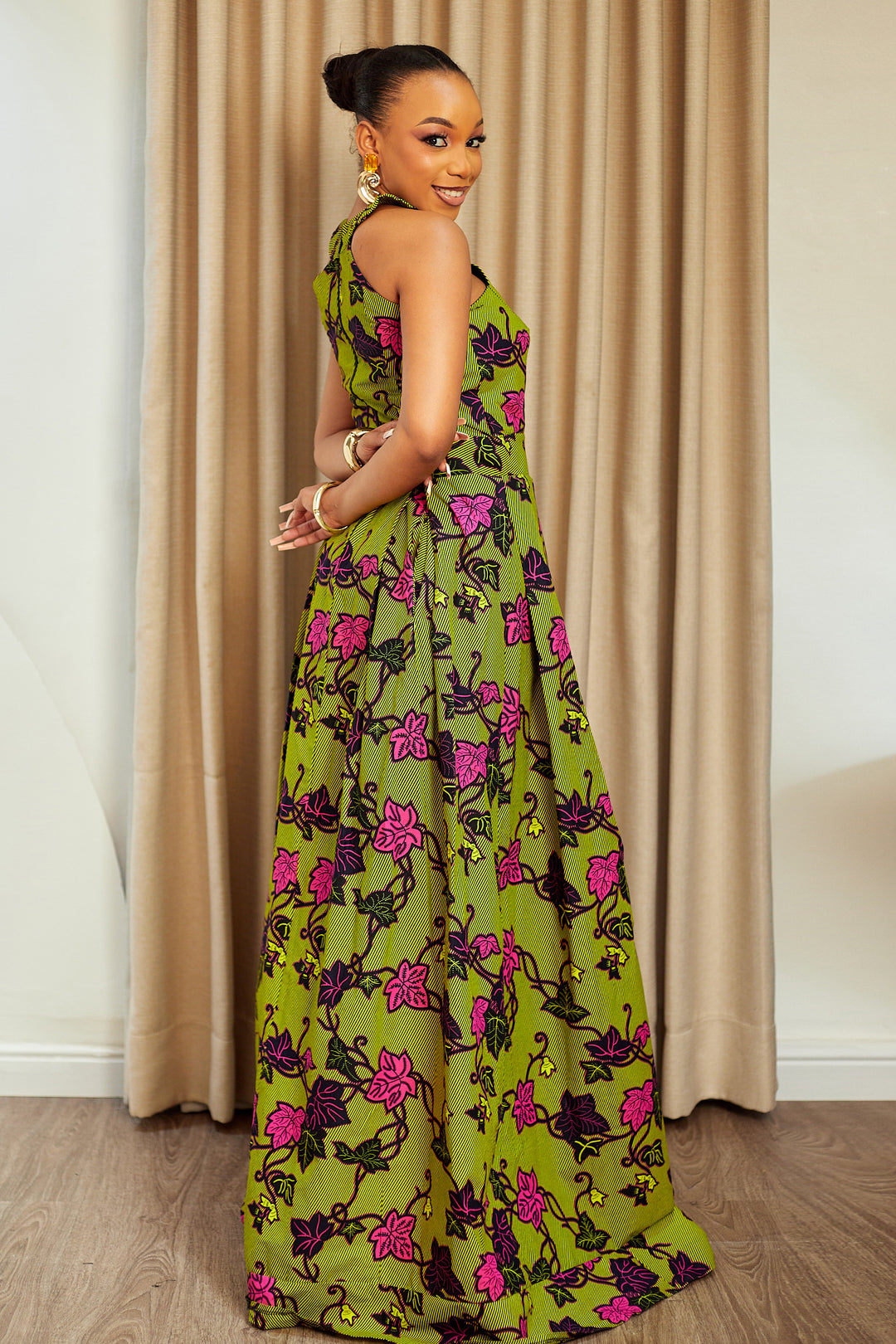 DIALA AFRICAN PRINT MAXI DRESS