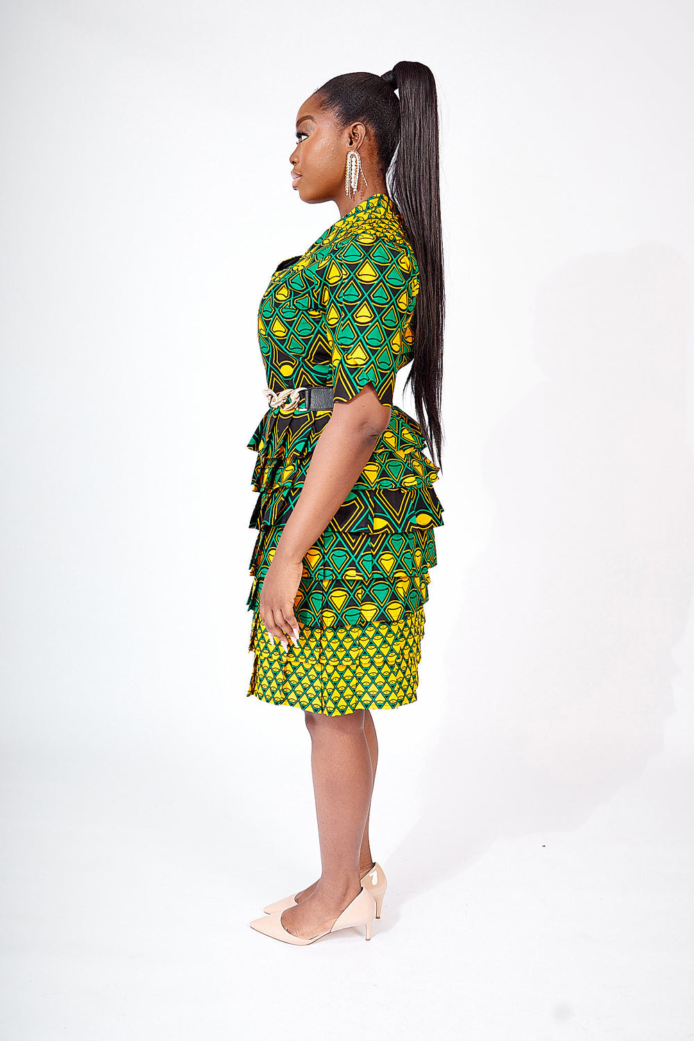 African print Midi dress