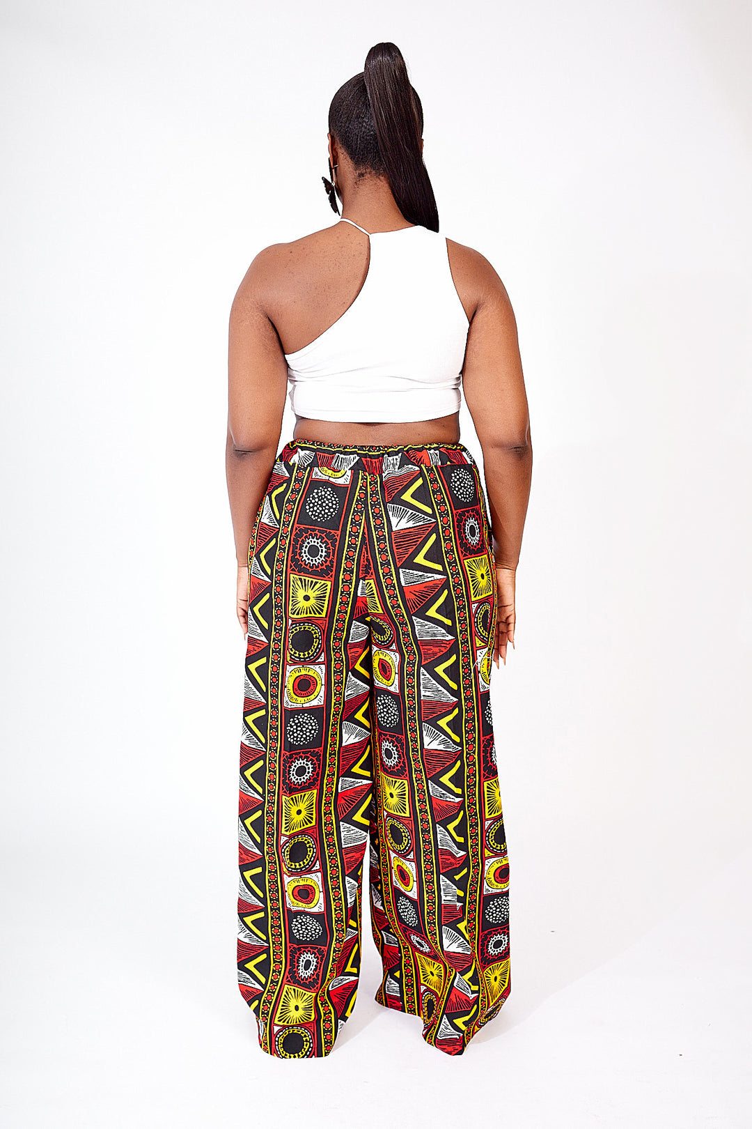 PANTALON LARGE IMPRIMÉ AFRICAIN TOPE
