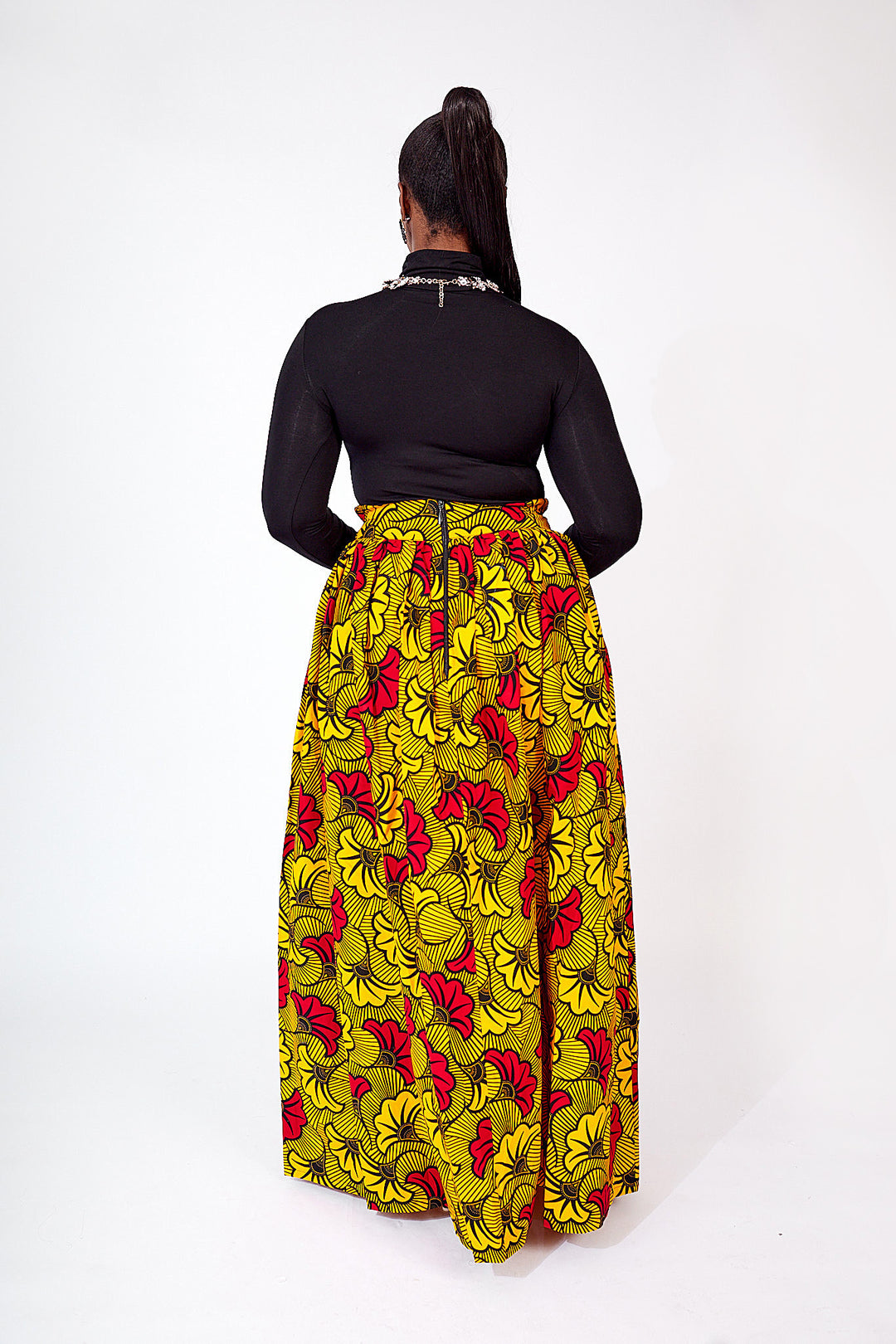 KHANDI AFRICAN PRINT MAXI SKIRT
