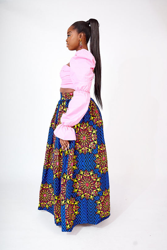 FOLU AFRICAN PRINT MAXI SKIRT