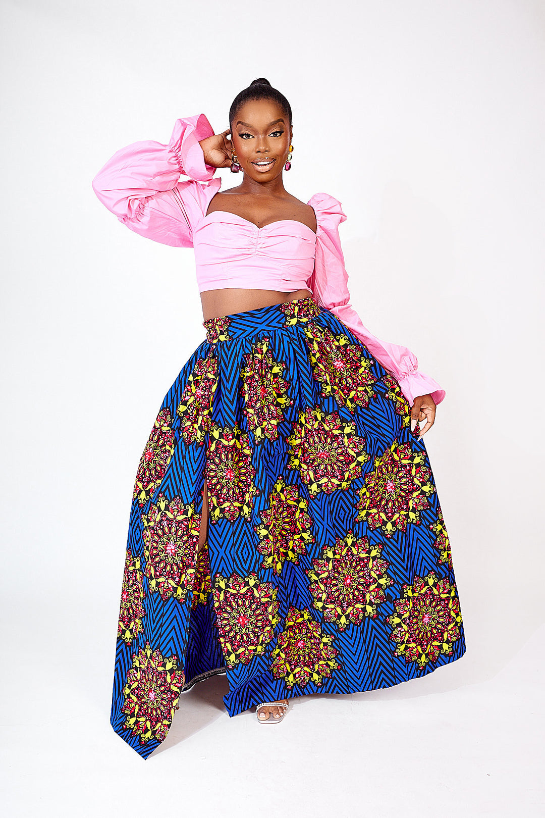 FOLU AFRICAN PRINT MAXI SKIRT
