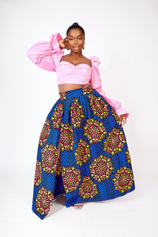 FOLU AFRICAN PRINT MAXI SKIRT