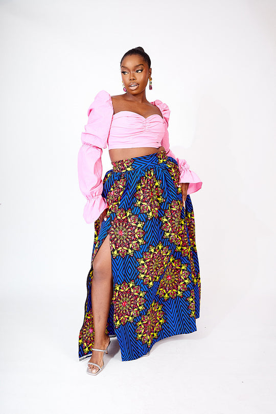 FOLU AFRICAN PRINT MAXI SKIRT