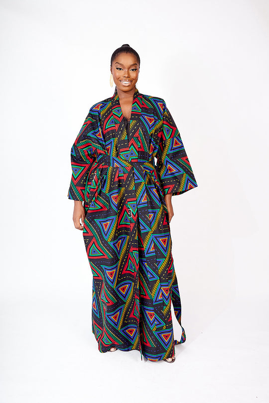 OJIMA AFRICAN PRINT KIMONO