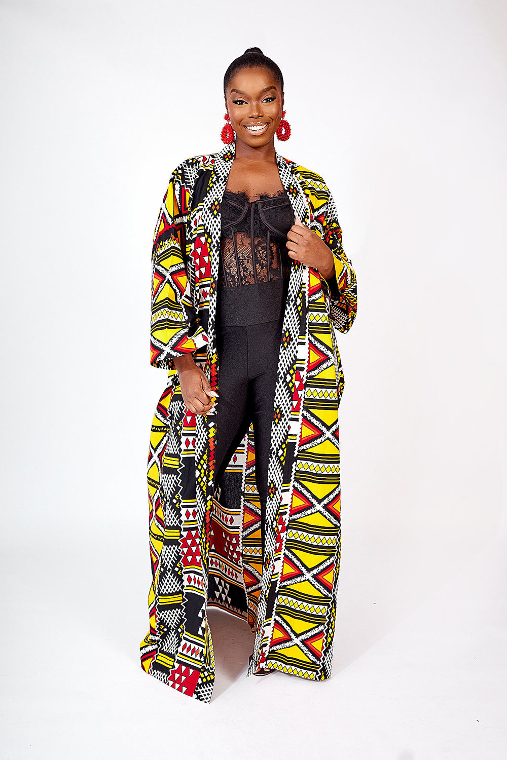 TOFY AFRICAN PRINT KIMONO