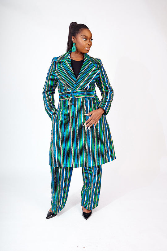 JAQUETA JOLADE COM ESTAMPA AFRICANA