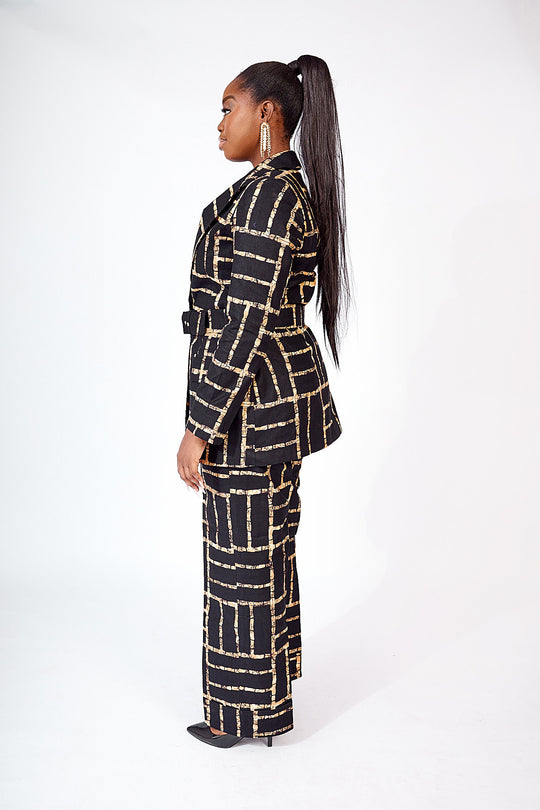 african print blazer
