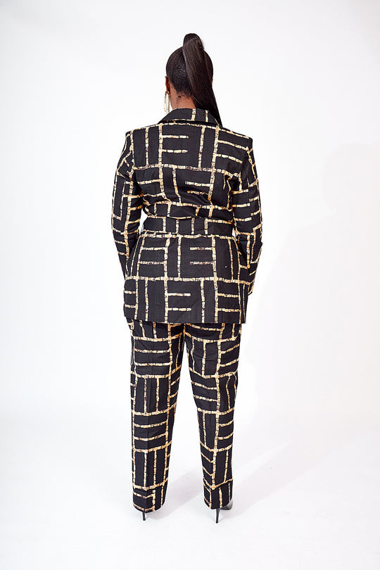 african print blazer