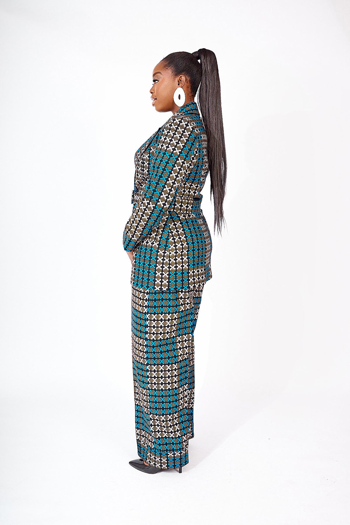 Remi African Print Blazer Modern African Prints Tops and Blazers