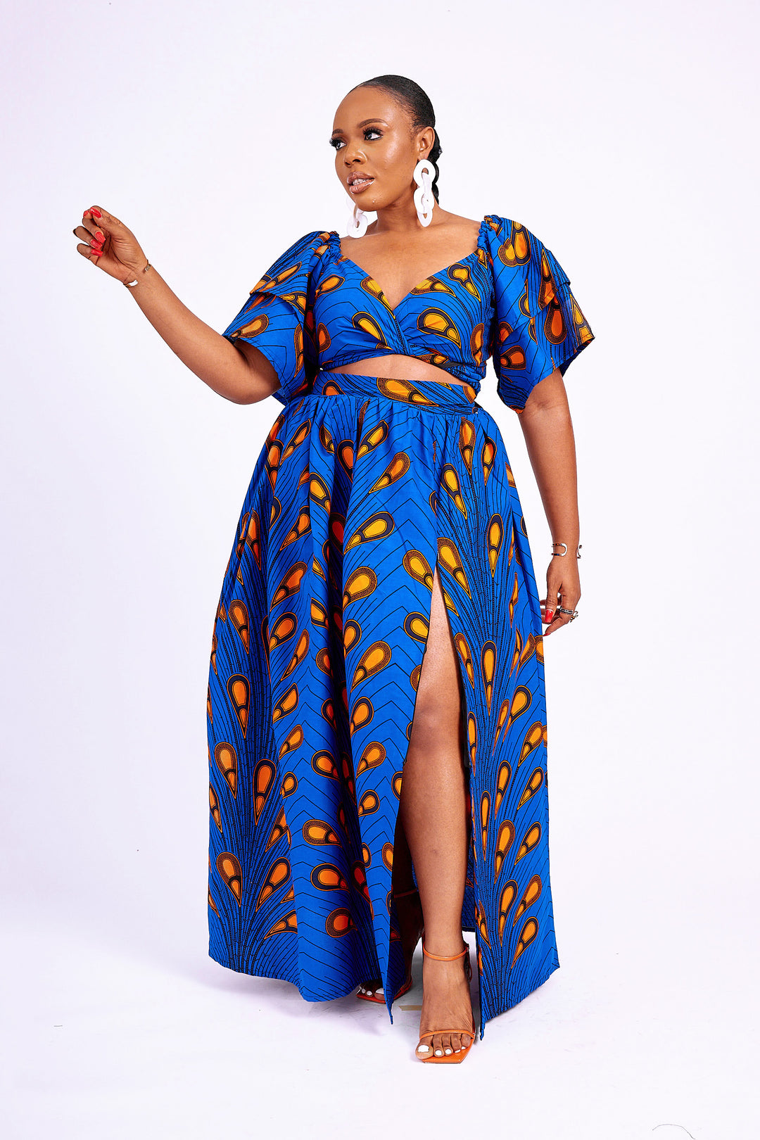 silk african dress Solange Gold Satin Silk African Dress with Slit Nigerian Wedding Guest African Fashion for Women by Dupsies African Clothing DPSDGT31 Large(14)