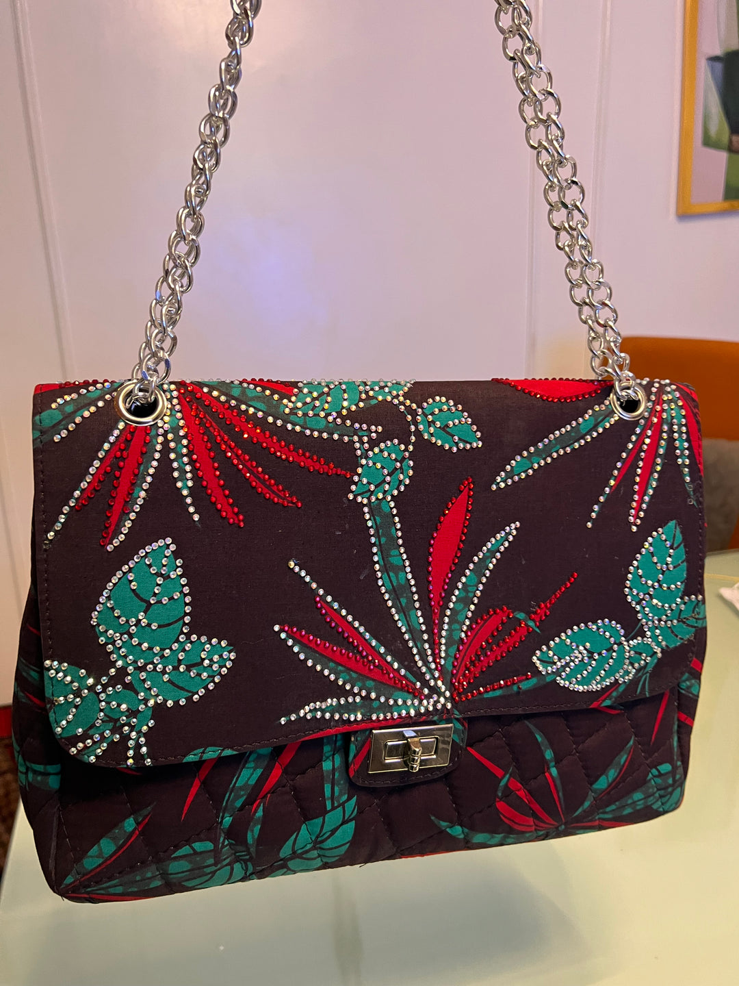 JADE Rhinestoned Handbag