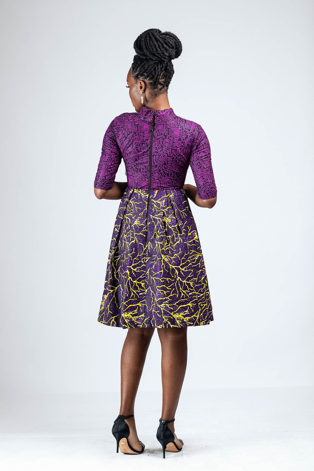 African Print Orode Midi Dress