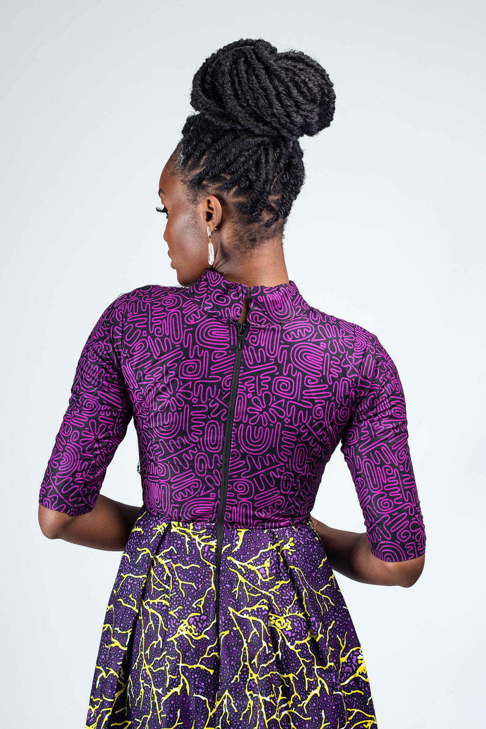 African Print Orode Midi Dress
