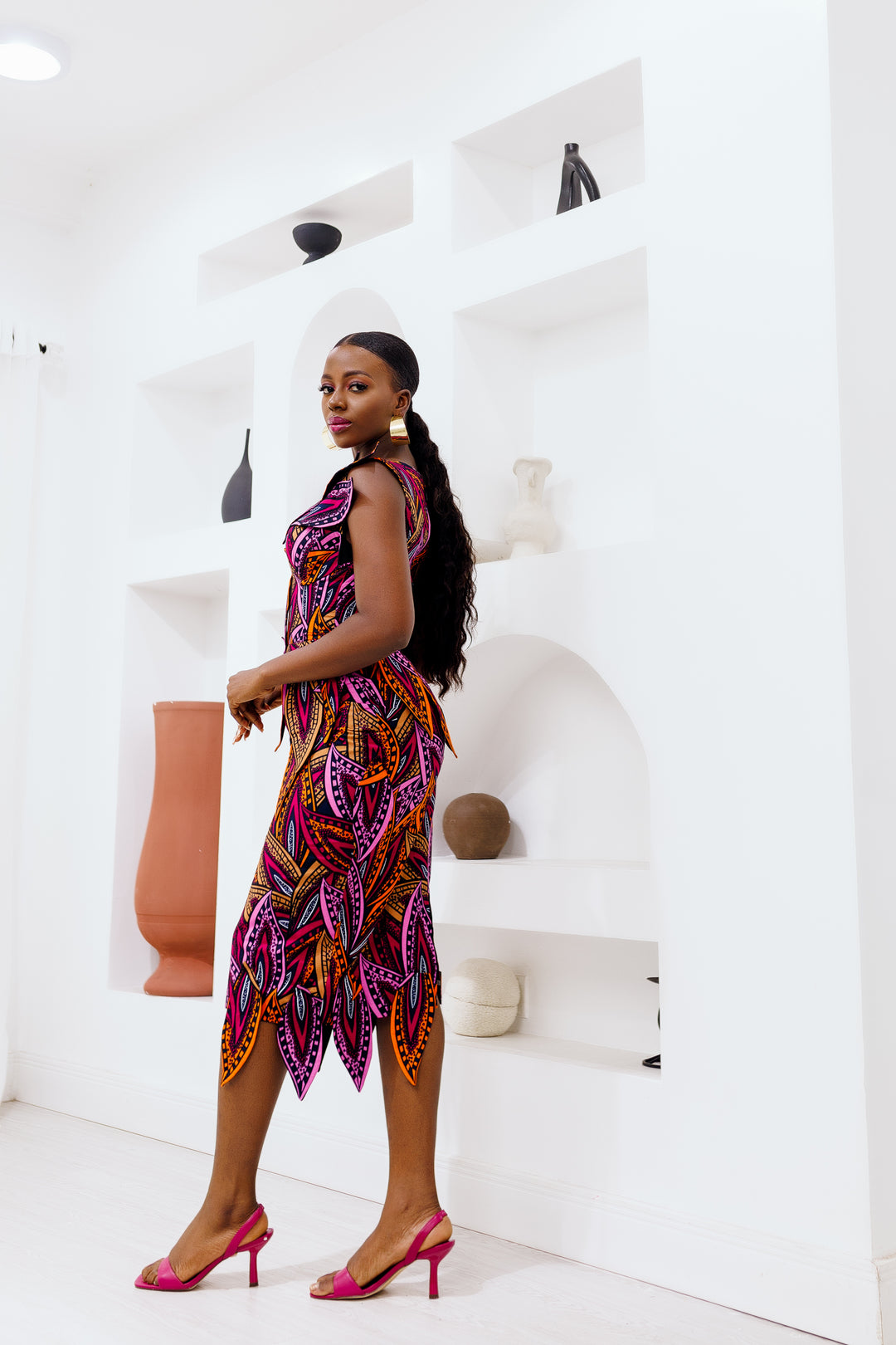 Onome African Print Dress